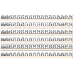 Carson Dellosa Education Happily Ever Elementary Creatively Inspired Straight Borders, Rainbows, 12 Borders Per Pack, Set Of 6 Packs