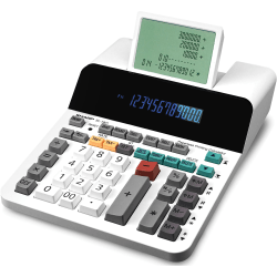 Sharp® EL-1901 Digital Printing Calculator, White