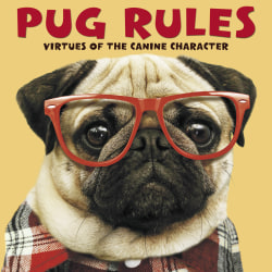 Willow Creek Press 5-1/2" x 5-1/2" Hardcover Gift Book, Pug Rules