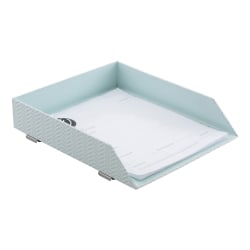 Realspace® Blue Tile Letter Tray