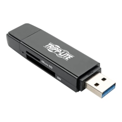 Tripp Lite USB-C Memory Card Reader, 2-in-1 USB-A/USB-C