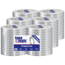 Tape Logic® 1300 Strapping Tape, 1/2" x 60 Yd., Clear, Case Of 72