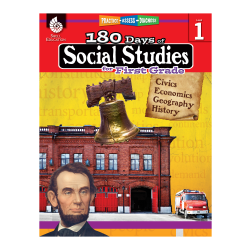Shell Education 180 Days Of Social Studies, Grade 1