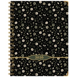 2025-2026 Global Excello Brands Large Print Weekly/Monthly Planner, 8-1/2" x 11", Primrose, November 2025 To December 2026