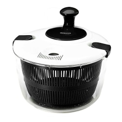 Brentwood® Salad Spinner with 5-Qt. Serving Bowl, Black
