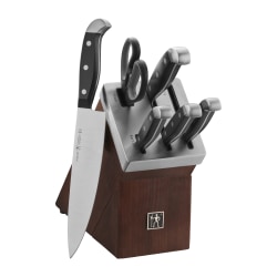 Henckels Statement 7-Piece Self-Sharpening Knife Block Set, Brown