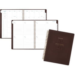 2024-2025 AT-A-GLANCE® 13-Month Signature Collection Weekly/Monthly Planner, 8-1/2" x 11", Distressed Brown, January 2024 To January 2025, YP90509