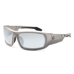 Ergodyne Skullerz® Safety Glasses, Odin, Matte Gray Frame, Indoor/Outdoor Lens