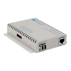 Omnitron iConverter Gx AN - Fiber media converter - GigE - 1000Base-SX, 1000Base-T - RJ-45 / LC multi-mode - up to 1800 ft - 850 nm