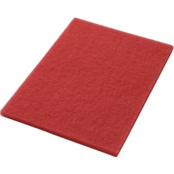 Americo Buffing Pads, 20"H x 14"W, Red, Set Of 5 Pads