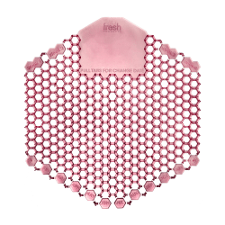 Fresh Products Wave 3-D Urinal Screens, 7", Spiced Apple Scent, Red, Pack Of 60 Urinal Screens