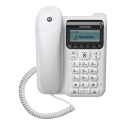 Motorola® CT610 Corded Telephone With Digital Answering Machine