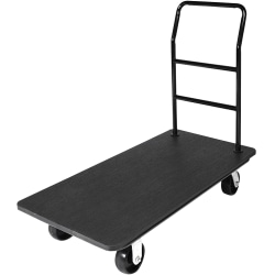 CSL Utility Luggage Cart, 37"H x 42"W x 22"D, Gray, 2100PLS090