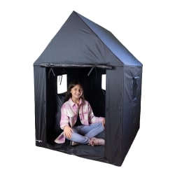 Bouncyband Indoor Framed Sensory Dark Den, 57"H x 39"W x 46"D, Black