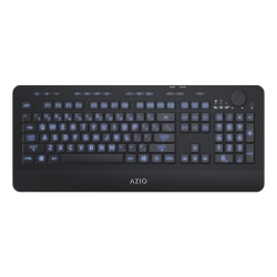 Azio Vision KB510W Large Font Wireless Keyboard