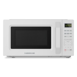 Farberware 700W Compact Countertop Microwave Oven, 0.7 Cu. Ft., White, Total Qty 1