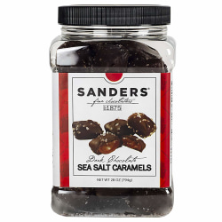 Sanders Dark Chocolate Caramel Sea Salt Tub, 28 Oz