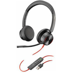 Poly Blackwire 8225 Headset, Microsoft Teams, USB-A/USB-C, Black, 7E2K8AA#ABA, TAA