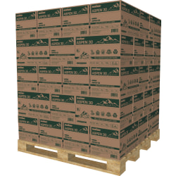 Boise® ASPEN® 30 Multi-Use Printer & Copy Paper, 400 Reams, White, Letter Size, 200000 Sheets Per Pallet - 054901-519SKD
