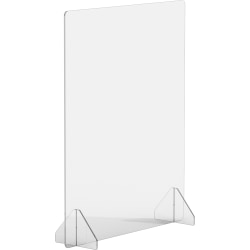 Lorell® 24" x 30" Social Distancing Barrier, Clear