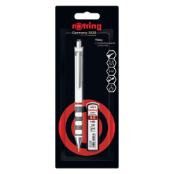 Rotring Tikky Mechanical Pencil 0.5mm White Barrel with Leads