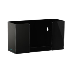 Alpine AdirMed Single Box Capacity Acrylic Glove Dispenser, 5-3/16"H x 10-1/4"W x 3-1/2"D, Black