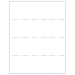 ComplyRight® W-2 Tax Forms, Blank Face With Backer Instructions, 4-Up (Horizontal Format), Laser, 8-1/2" x 11", Pack Of 25 Forms