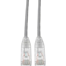 Tripp Lite Cat6 UTP Patch Cable (RJ45) - M/M, Gigabit, Snagless, Molded, Slim, Gray, 6 in. - First End: 1x R - N201S6NGY