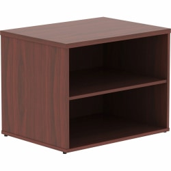 Lorell® Relevance 2-Shelf Open Storage, Mahogany