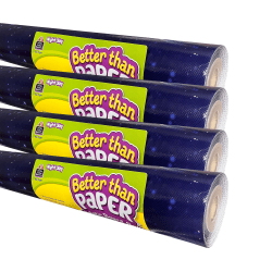 Teacher Created Resources Better Than Paper Bulletin Board Rolls, Night Sky, Pack Of 4 Rolls