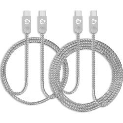 SIIG Zinc Alloy 2-Pack - USB cable kit - 24 pin USB-C (M) to 24 pin USB-C (M) - USB 2.0 - 3 A
