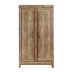 Sauder® Adept Wide Wood Storage Cabinet, Craftsman Oak