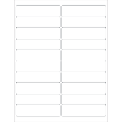 Tape Logic® Inkjet/Laser Labels, LL121, Rectangular, 4" x 1", White, Case Of 2,000