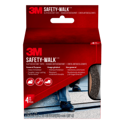 3M™ Safety-Walk Slip-Resistant Tape, 610B-R4X180, 4" x 15’, Black