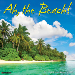 2026 Willow Creek Press Scenic Monthly Wall Calendar, 12" x 12", Ah, The Beach!, January To December, 49785