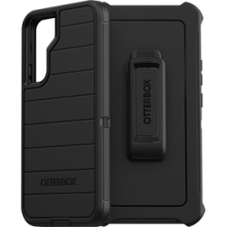 OtterBox Defender Series Pro Rugged Carrying Case (Holster) Samsung Galaxy S22+ Smartphone - Black - Lint Resistant Port, Bacterial Resistant Exterior, Dust Resistant Port, Dirt Resistant Port, Bacterial Resistant, Scrape Resistant, Drop Resistant