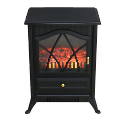 Optimus Electric Flame Effect Heater, 13" x 13"