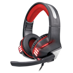 Supersonic Pro-Wired Gaming Headset, Red