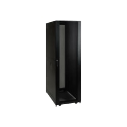 Tripp Lite 45U Rack Enclosure Server Cabinet w Shock Pallet 3000lb Capacity - Rack cabinet - black - 45U - with 1,250 lb. capacity shock pallet