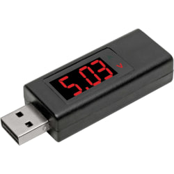 Tripp Lite USB-A Voltage and Current Tester Kit LCD Screen USB 3.1 Gen 1 M/F - USB Port Testing - USB