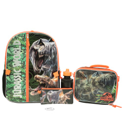 Accessory Innovations Jurassic World 5-Piece Backpack Set, Green/Black