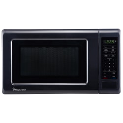Magic Chef 0.7 Cu. Ft. 700W Countertop Digital Touch Microwave, Black
