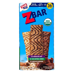 Clif Bar Kid Organic Zbar Granola Bars Variety Pack, 1.27 Oz, Pack Of 36 Bars