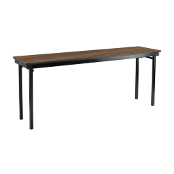 National Public Seating Max Seating Folding Table, 29"H x 18"W x 72"D, Pinnacle Walnut