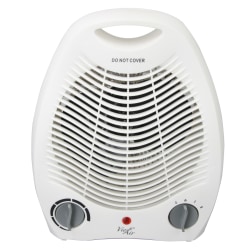 Vie Air 1500-Watt Fan Heater, Office, 5-1/4" x 7-3/4", White