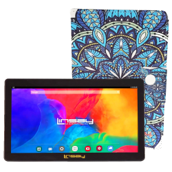 Linsay F7 Tablet, 7" Screen, 2GB Memory, 64GB Storage, Android 13, Mandala Blue