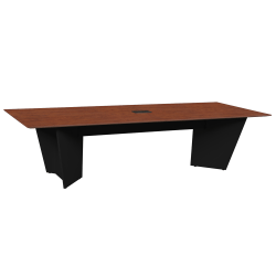 Regency Array Melamine Oval Conference Table, 29"H x 120"W x 48"D, Cherry Black