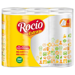 Rocio 2-Ply Paper Towels, White, Total Qty 6
