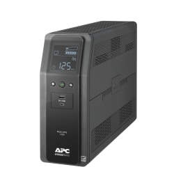 APC® Back-UPS Pro 10-Outlet Tower Uninterruptible Power Supply, 1,350VA/810 Watts, BN1350M2
