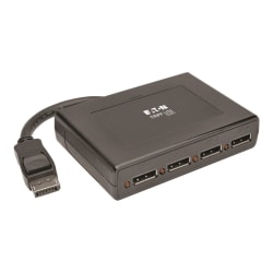 Tripp Lite 4Port DisplayPort Multi Stream Transport MST Hub 4K DP 1.2 to DP - Video splitter - 4 x DisplayPort - desktop - TAA Compliant